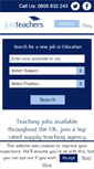Mobile Screenshot of justteachers.co.uk